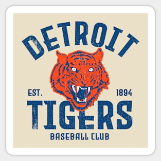 Vintage Retro Detroit-Tigers Sticker